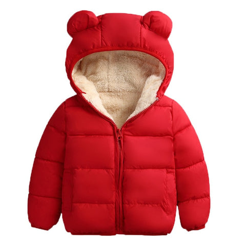 Hooded coat winter cute jacket outerwear - BlueArtDecor