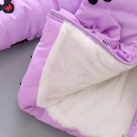 Hooded coat winter cute jacket outerwear - BlueArtDecor