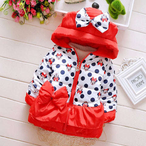 Hooded coat winter cute jacket outerwear - BlueArtDecor