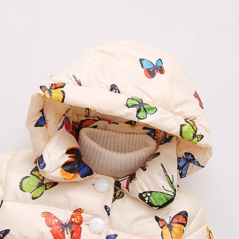 Hooded coat winter cute jacket outerwear - BlueArtDecor