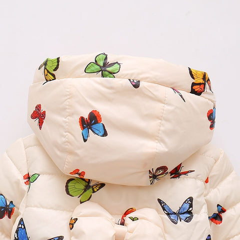 Hooded coat winter cute jacket outerwear - BlueArtDecor