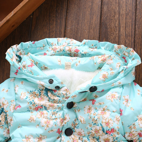 Hooded coat winter cute jacket outerwear - BlueArtDecor