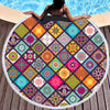 Image of Bohemian Mandala Microfiber Round Beach Towels