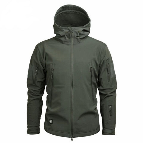 Men's Military Camouflage Fleece Jacket Army Tactical Clothing