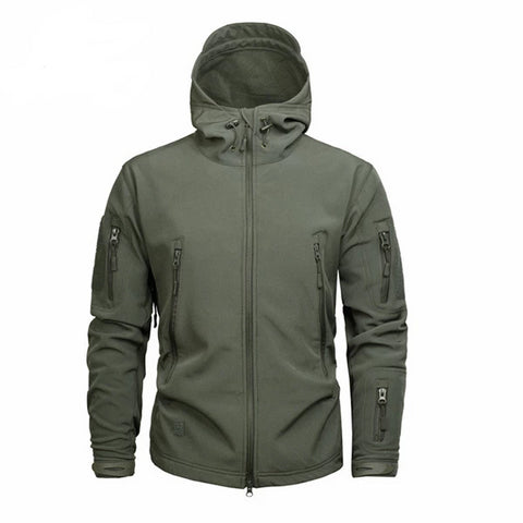 Men's Military Camouflage Fleece Jacket Army Tactical Clothing