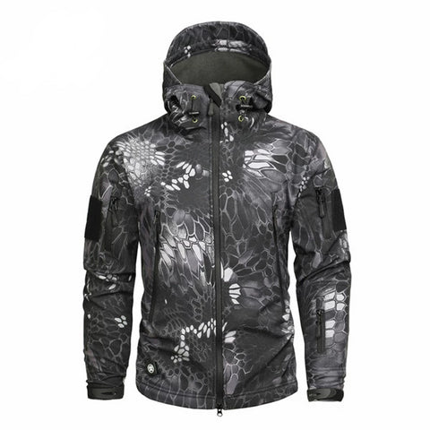 Men's Military Camouflage Fleece Jacket Army Tactical Clothing