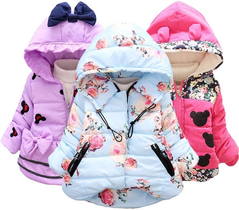 Hooded coat winter cute jacket outerwear - BlueArtDecor