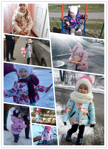 Hooded coat winter cute jacket outerwear - BlueArtDecor