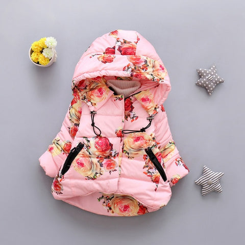 Hooded coat winter cute jacket outerwear - BlueArtDecor