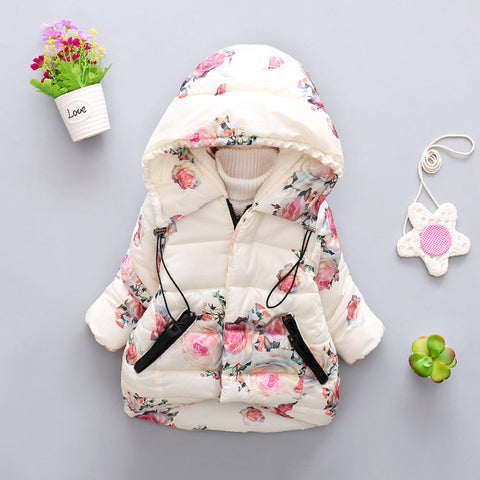 Hooded coat winter cute jacket outerwear - BlueArtDecor