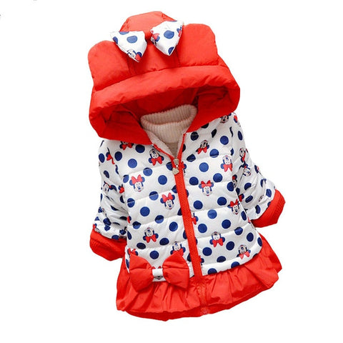 Hooded coat winter cute jacket outerwear - BlueArtDecor