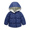 Image of Hooded coat winter cute jacket outerwear - BlueArtDecor