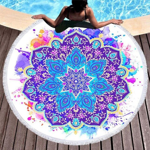 Bohemian Mandala Microfiber Round Beach Towels