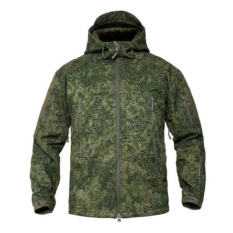 Men's Military Camouflage Fleece Jacket Army Tactical Clothing