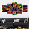 Image of Abstract Flower Wall Art Canvas Printing Decor