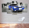 Image of Blue Dodge Challenger Muscle Car Wall Art Canvas Printing Decor