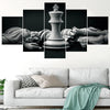 Image of Chess Black White Wall Art Canvas Printing Decor