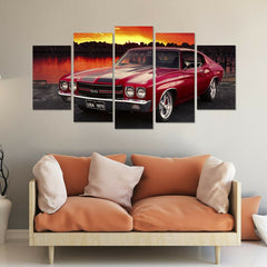 Chevelle SS Classic Car Wall Art Canvas Printing Decor