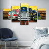 Image of Colorful Truck Road Car Wall Art Canvas Printing Decor