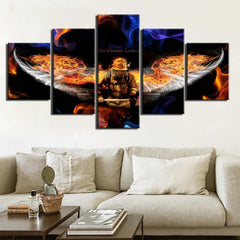 Firefighter No Greater Love Wall Art Canvas Printing Decor