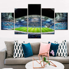 Football Olympique Stadium Night Scene Wall Art Canvas Printing Decor