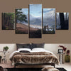 Image of Forest River Landscape Wall Art Canvas Printing Decor
