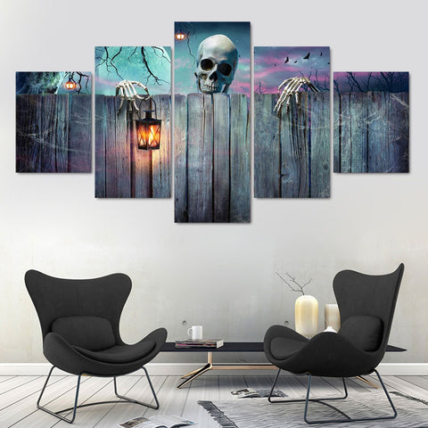 Halloween Skull Scary Wall Art Canvas Printing Decor