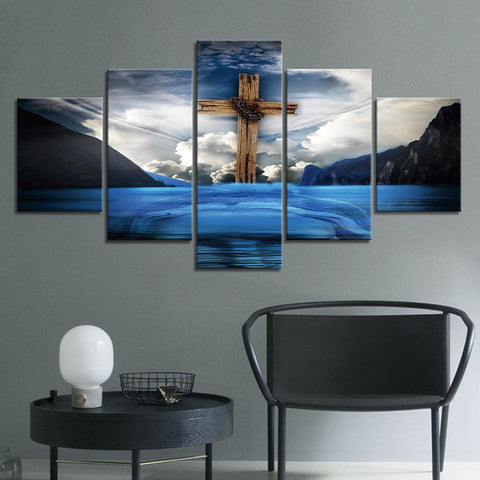 Jesus Christian Cross Wall Art Canvas Printing Decor