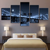 Image of Landscape Pictures City Night Scene Wall Art Canvas Printing Decor