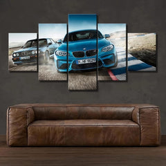 M3 Blue Sport Car Wall Art Canvas Printing Decor