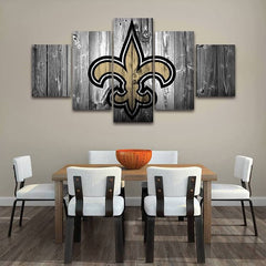 New Orleans Saints Wall Art Canvas Printing - 5 Panels