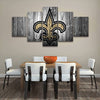Image of New Orleans Saints Wall Art Canvas Printing - 5 Panels