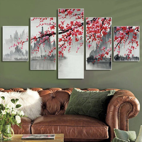 Plum Tree Chinese Style Wall Art Canvas Printing Decor