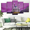 Image of Purple Sky Castle Wall Art Canvas Printing Decor