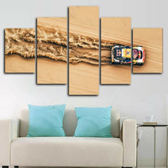 Rally Desert Sand Car Wall Art Canvas Printing Decor