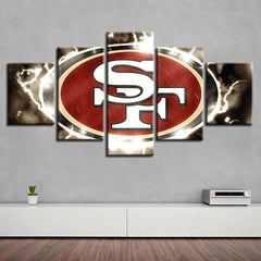 San Francisco 49ers Sports Wall Art Home Decor Canvas Print