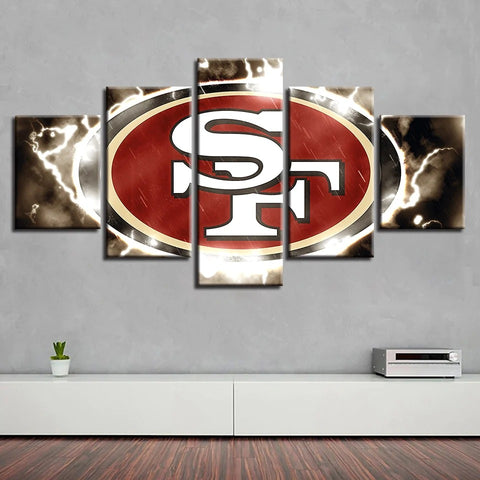 San Francisco 49ers Sports Wall Art Home Decor Canvas Print