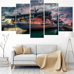 Seascape Steamship Wall Art Canvas Printing Decor