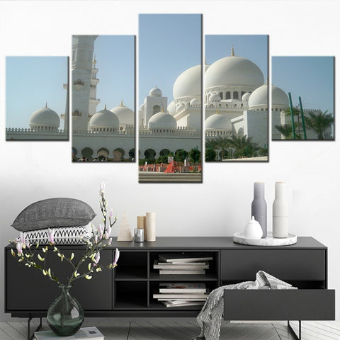 Sheikh Zayed Mosque Dubai Dome Wall Art Canvas Printing Decor