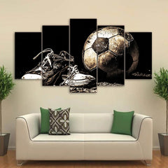 Soccer Shoes Wall Art Canvas Printing Decor