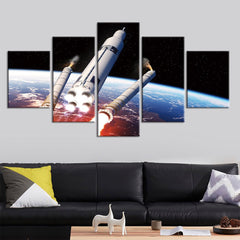 Space satellite Wall Art Canvas Printing Decor