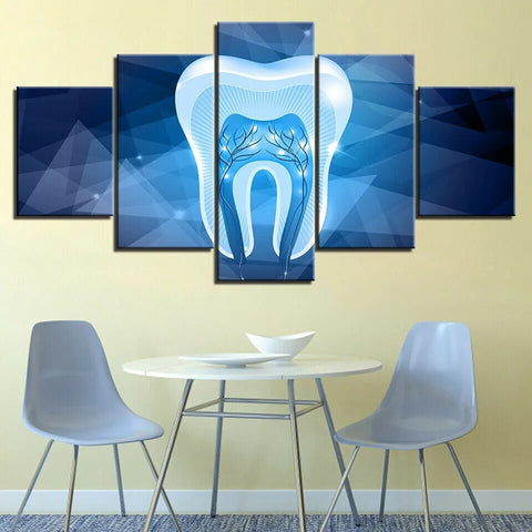 Tooth Dentist Abstract Art Wall Art Canvas Printing Decor