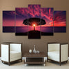 Image of Tree Sun Rise On The Sea Wall Art Canvas Printing Decor