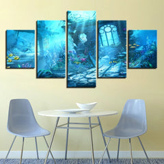 Underwater World Corals Reef Wall Art Canvas Printing Decor