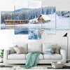 Image of White Snow Mountain Landscape Wall Art Canvas Printing Decor