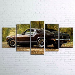 1970 Ford Mustang Car Wall Art Canvas Printing Decor