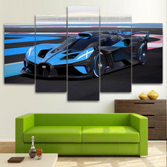 2020 Bugatti Bolide Concept Hyper Car Wall Art Canvas Printing Decor