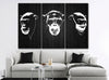 Image of 3 Wise Monkeys Hear No See No Speak No Evil Wall Art Canvas Printing Decor