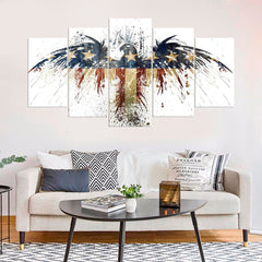 Abstract American Grunge Eagle Wall Art Canvas Printing Decor