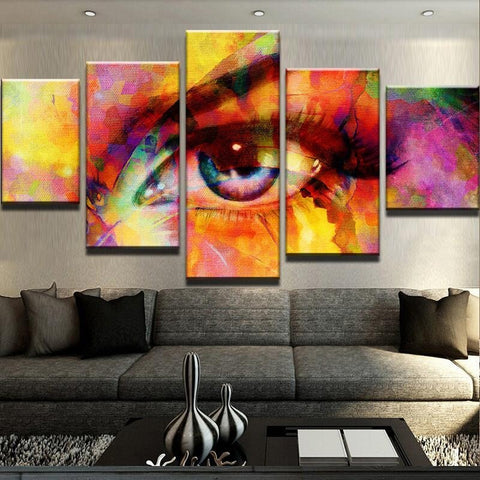 Abstract Color Eye Wall Art Canvas Printing Decor